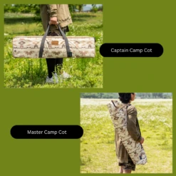 KZM Camp Cot Bed -Campsite equipment Storagebag