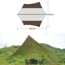 Vidalido Butterfly Tarp L - Tan 14 Vidalido Butterfly Tarp L - Tan -Campsite equipment TP 500 1