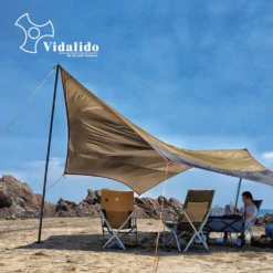 Vidalido Butterfly Tarp L - Tan 19 Vidalido Butterfly Tarp L - Tan -Campsite equipment TP 500 2