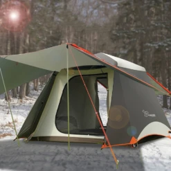 Vidalido Large Instant Cabin Tent Plus - White Coffee -Campsite equipment TT 091 9