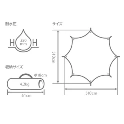 DoD Okura Tarp - Black 26 DoD Okura Tarp - Black -Campsite equipment TT8 583 BK 24