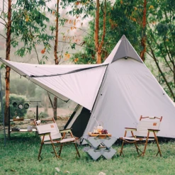 Vidalido 3 - 4 Person Automatic Teepee Tent 17 Vidalido 3 - 4 Person Automatic Teepee Tent -Campsite equipment TV 063 TAN 4