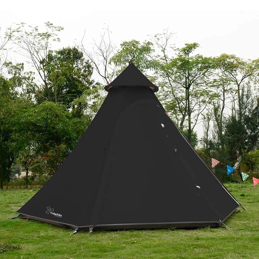 Vidalido Cone Teepee Tent - Black 4 Vidalido Cone Teepee Tent - Black - Image 2