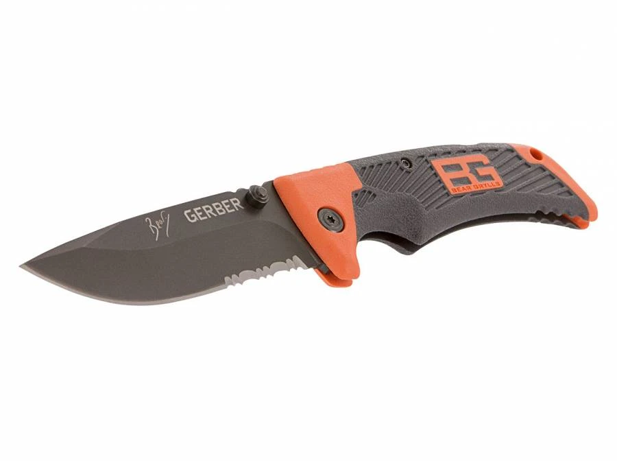 Gerber Bear Grylls Survival Series Scout Folding Knife - Drop Point/Serrated 4 Gerber Bear Grylls Survival Series Scout Folding Knife - Drop Point/Serrated - Image 2