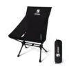 OneTigris Portable Camping Chair Large - Black -Campsite equipment ce zdy03 bk 1 1 1