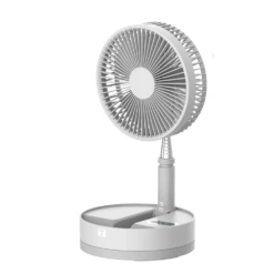 P10 Folding Retractable Camping Fan - White