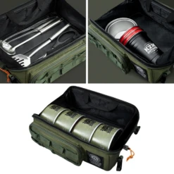 KZM Field Multi Tool Bag -Campsite equipment usage