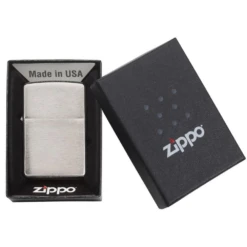 Zippo 200 Classic Brushed Chrome - Refillable Windproof Lighter -Campsite equipment zippo 200 4