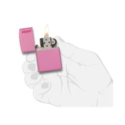 Zippo 238ZL Pink Matte With Zippo Logo - Refillable Windproof Lighter 9 Zippo 238ZL Pink Matte With Zippo Logo - Refillable Windproof Lighter -Campsite equipment zippo 238zl 4