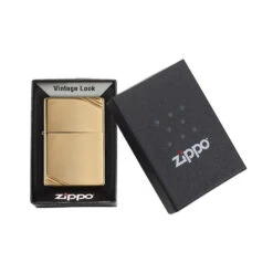 Zippo 270 High Polish Brass Vintage With Slashes - Refillable Windproof Lighter -Campsite equipment zippo 270 5